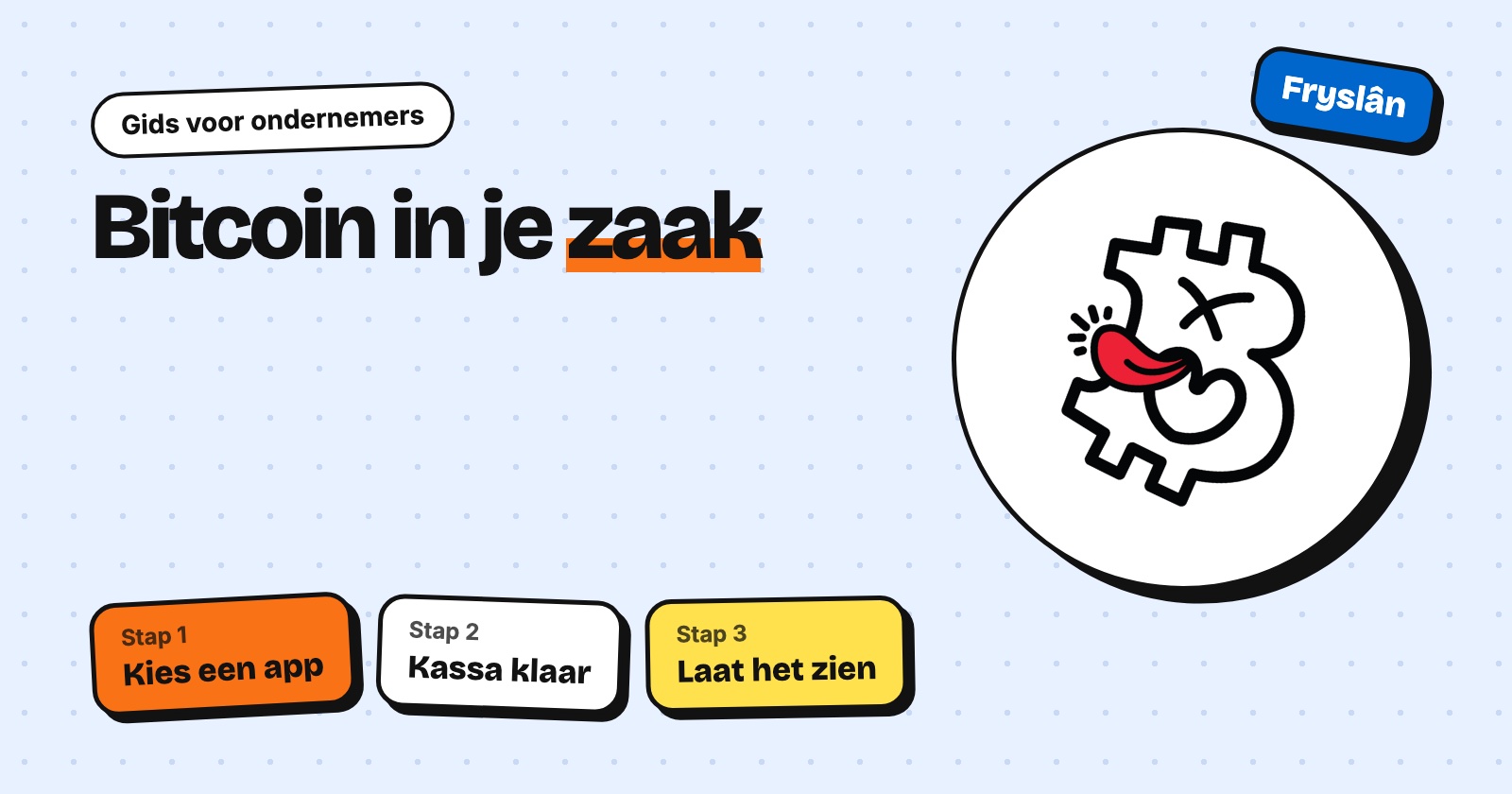 Bitcoin in je zaak in drie stappen: kies een app, kassa klaar, laat het zien